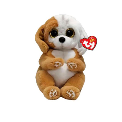 Игрушка Бело- коричневая собачка Ruggles 15 см Ty Inc 40699 Beanie Bellies